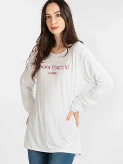 Laura Biagiotti T-shirt da donna lunga con stampa