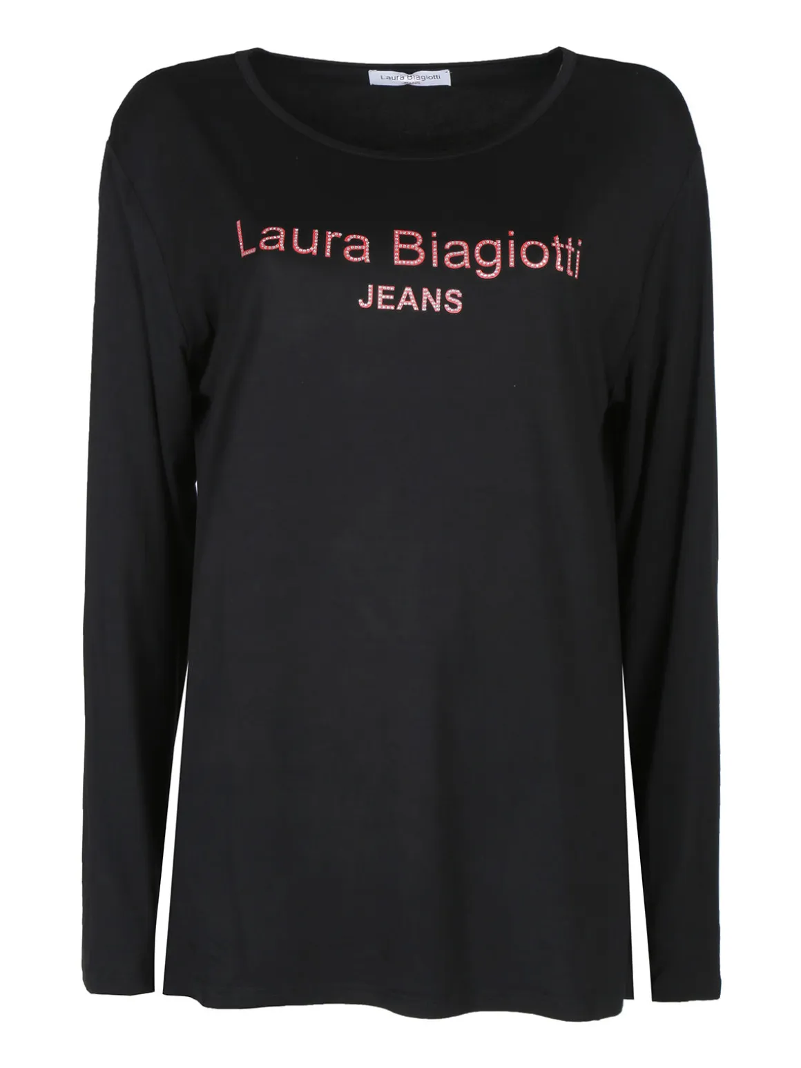 Laura Biagiotti T-shirt donna a maniche lunghe con strass