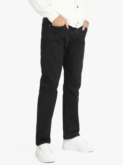 Lee Jeans uomo nero straight leg slim fit