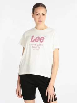 Lee Legendary Denim Tee T-shirt donna manica corta con scritta