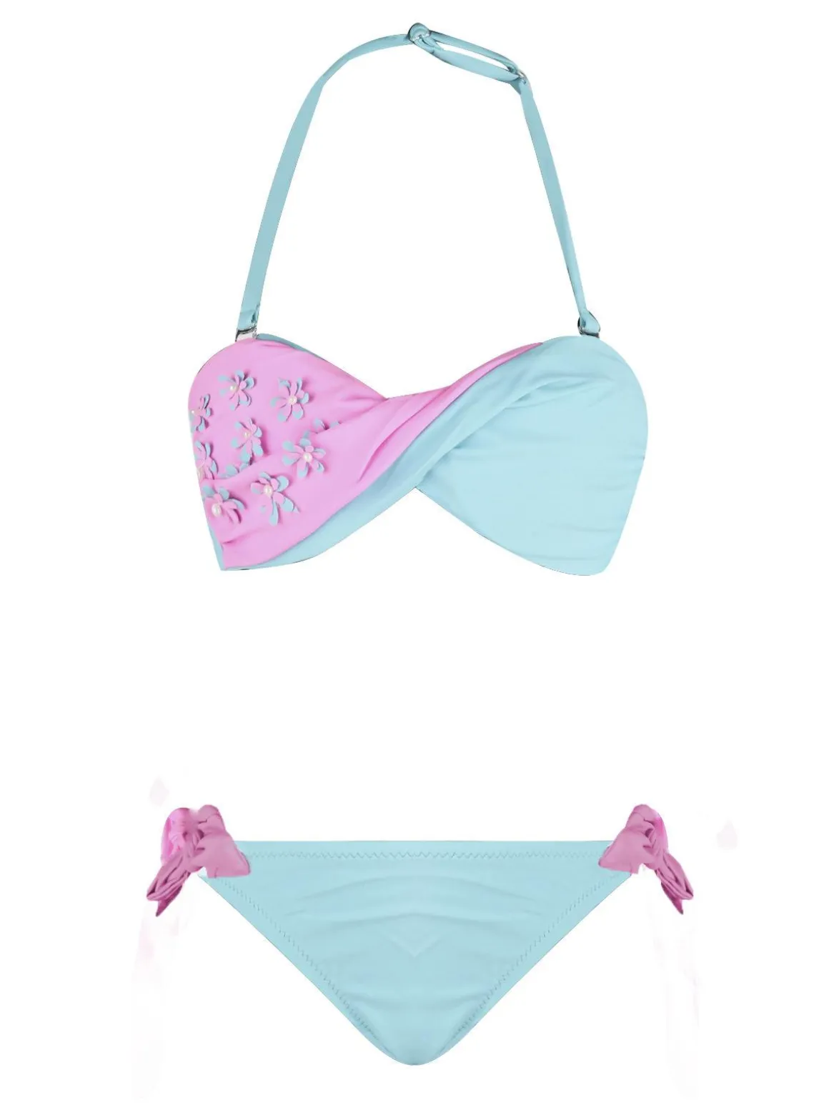 Leonado Costume bambina 2 pezzi bicolore