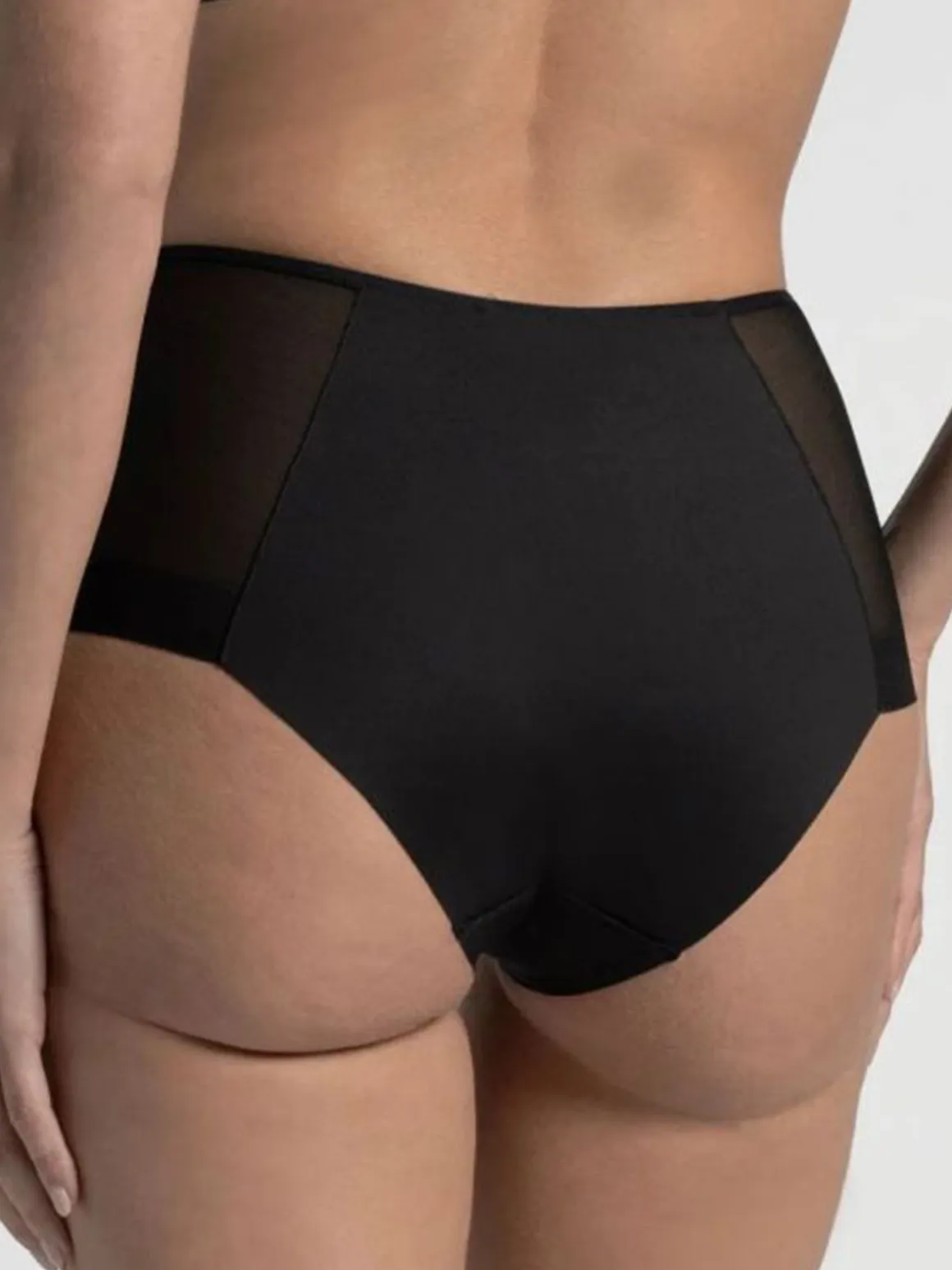 Lepel PANTIES 306 Guaina donna a vita alta - nero