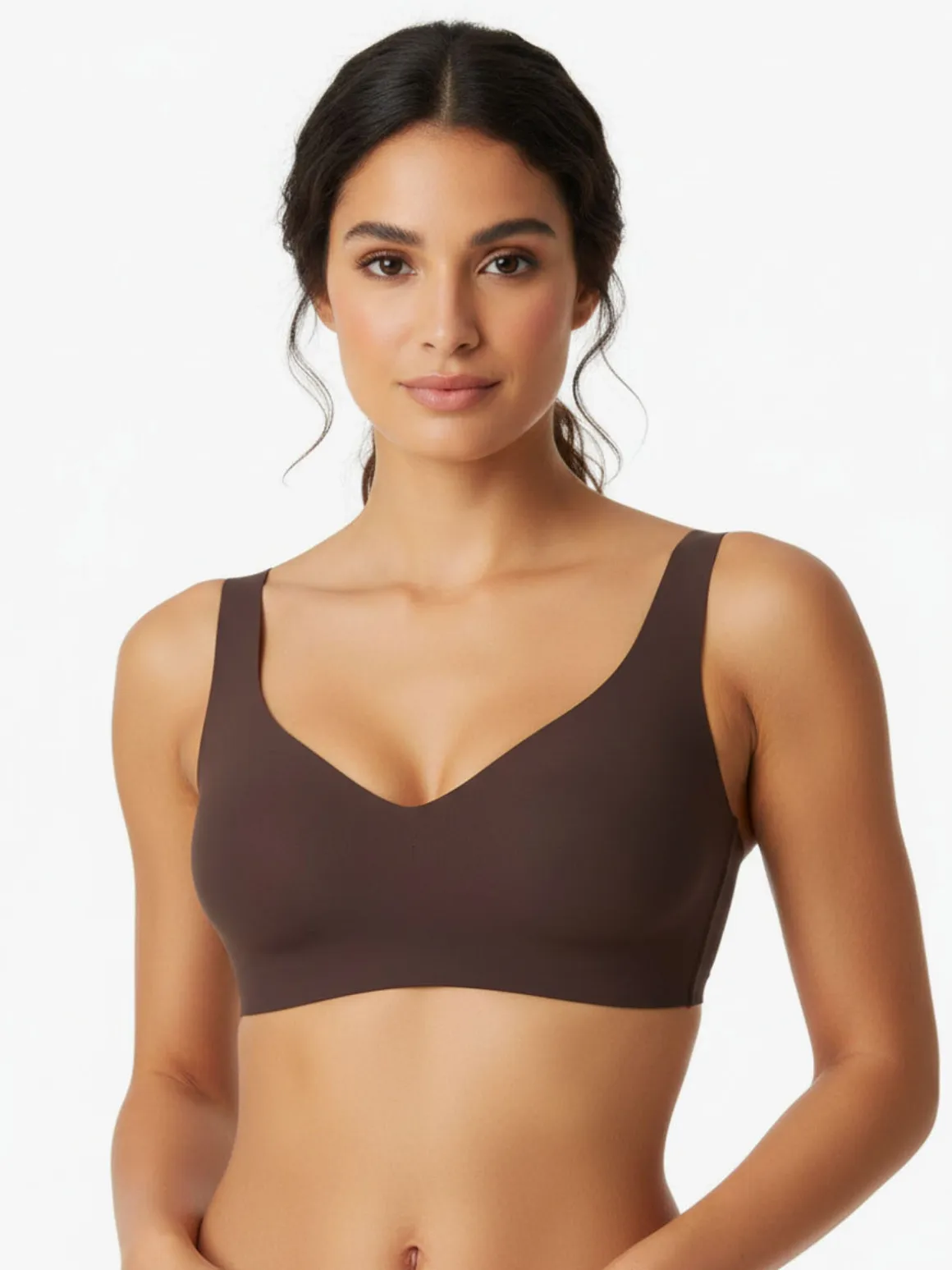 Lepel SKIN2SKIN BRA Reggiseno donna in microfibra senza cuciture - moro