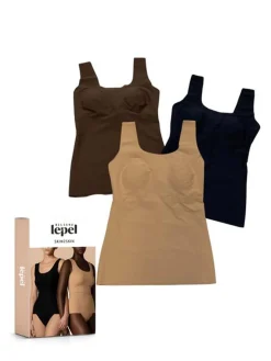 Lepel SKIN2SKIN TOPBRA Top con reggiseno in microfibra - moro