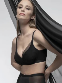 Lepel TESORO VELABRA 300 Reggiseno donna senza ferretto coppa B - nero