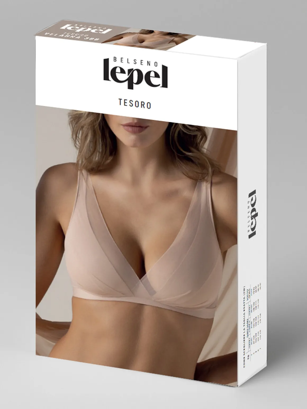 Lepel TESORO VELABRA 300 Reggiseno donna senza ferretto coppa B - nero