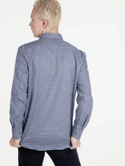 Liabel Camicia da uomo maniche lunghe a fantasia