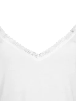 Liabel Canotta in pizzo spalline sottili
