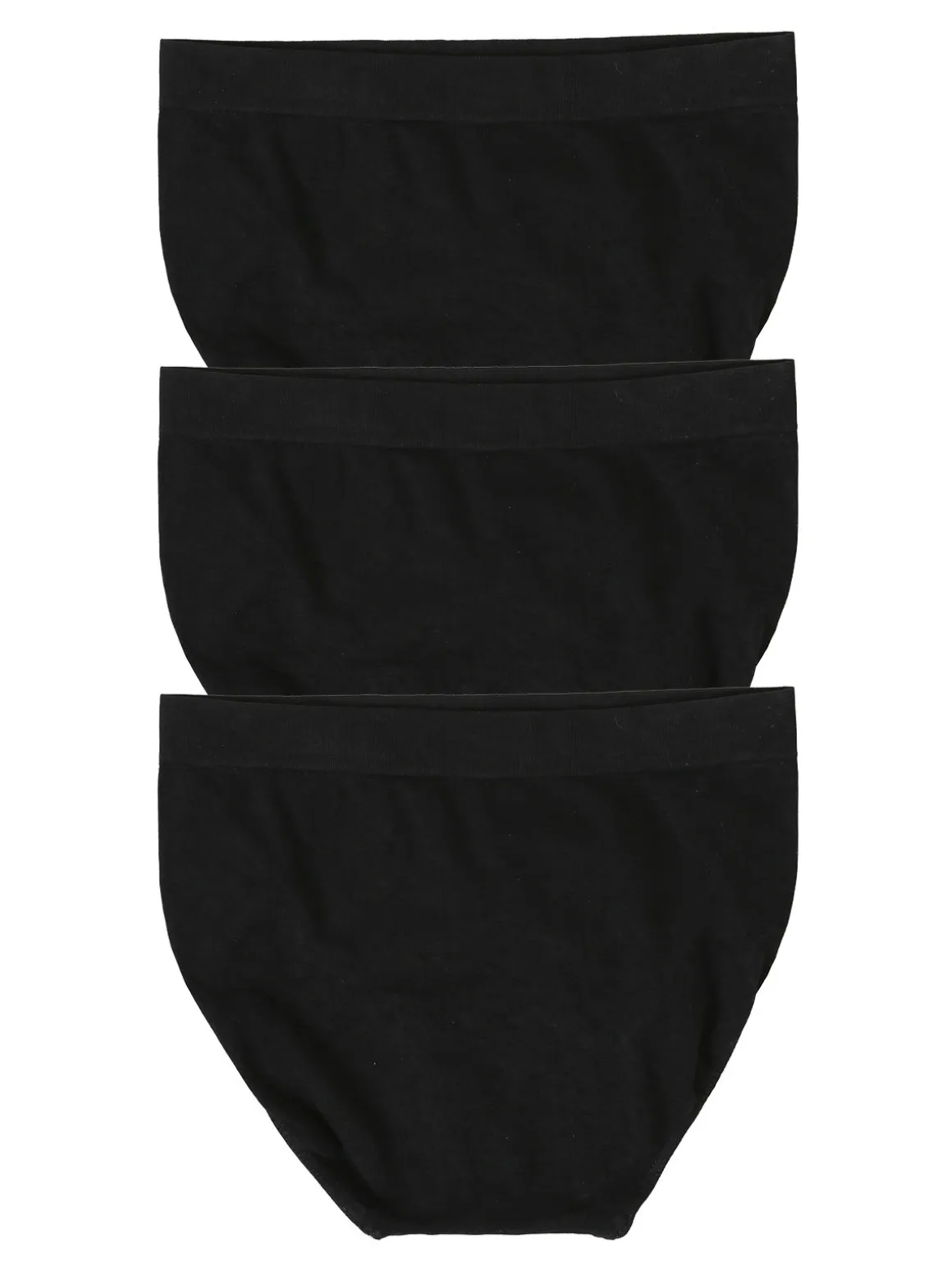 Liabel Confezione da 3 slip donna a vita alta in microfibra - nero