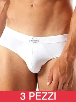 Liabel Confezione da 3 slip uomo in microfibra - bianco