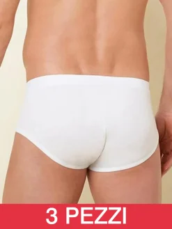 Liabel Confezione da 3 slip uomo in microfibra - bianco
