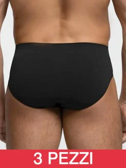 Liabel Confezione da 3 slip uomo in microfibra - nero