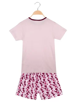 Liabel Pigiama corto in cotone T-shirt + shorts cuori