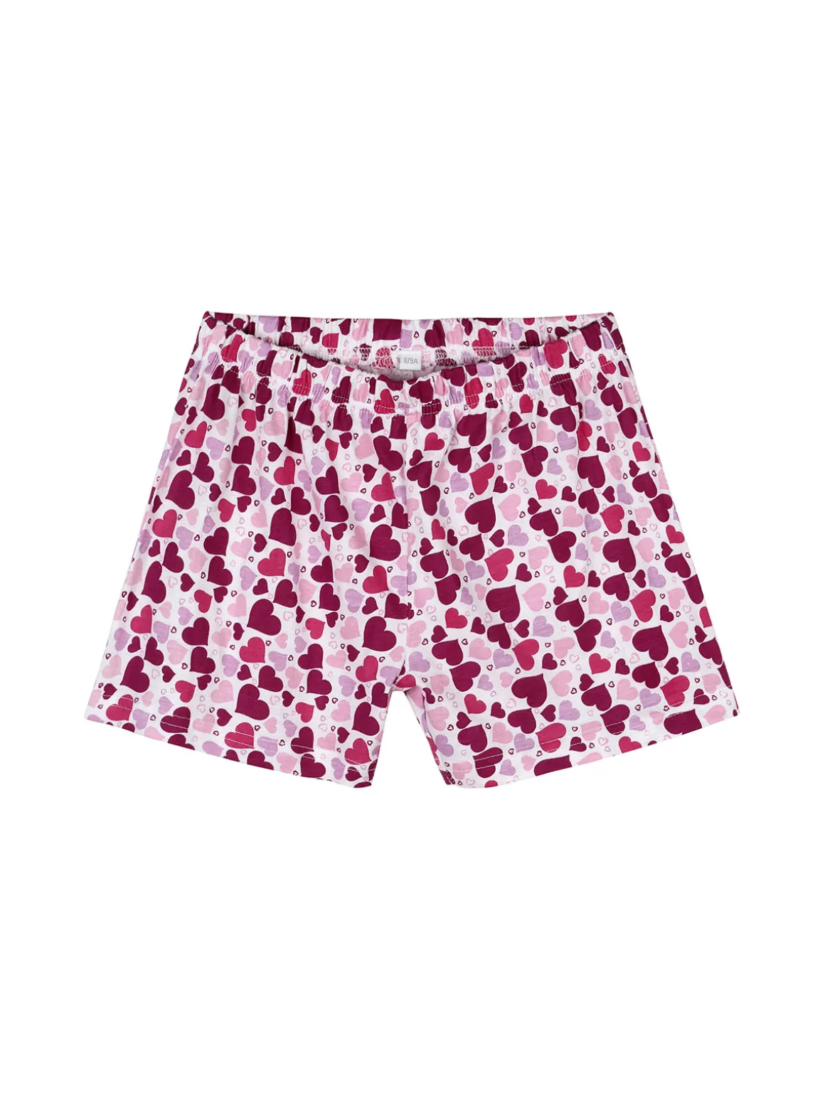 Liabel Pigiama corto in cotone T-shirt + shorts cuori