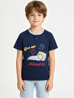 Liabel Pigiama corto in cotone T-shirt + pantaloncino