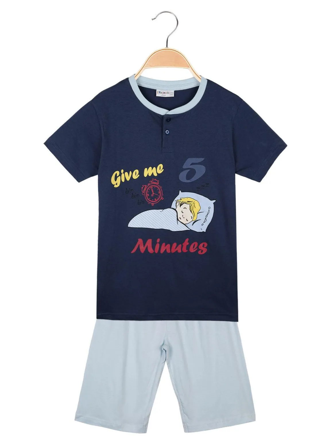 Liabel Pigiama corto in cotone T-shirt + pantaloncino