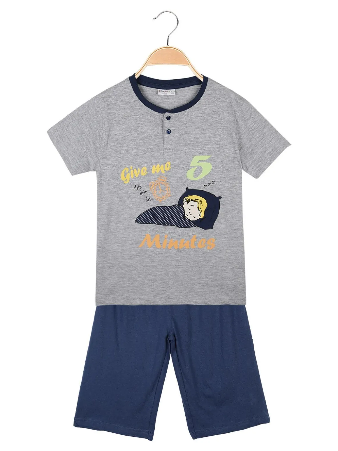 Liabel Pigiama corto in cotone T-shirt + pantaloncino