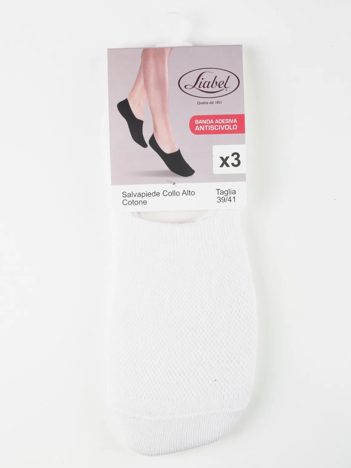 Liabel Sottopiede in cotone donna Confezione da 3 paia