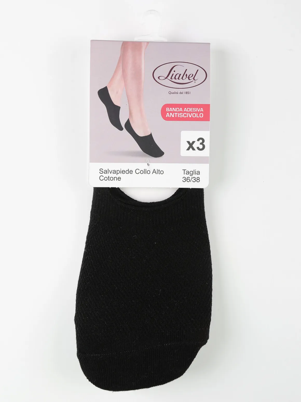 Liabel Sottopiede in cotone donna Confezione da 3 paia