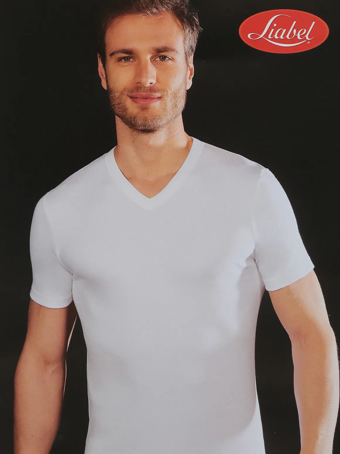 Liabel T-shirt intima uomo scollo V in caldo cotone