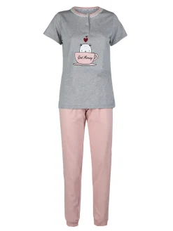 Linea Ambro Pigiama corto da donna con doppio pantalone