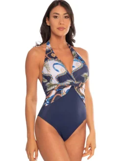 Linea Sprint Costume da bagno intero donna con allacciatura al collo