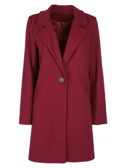 Lisa Style Cappotto donna oversize monobottone