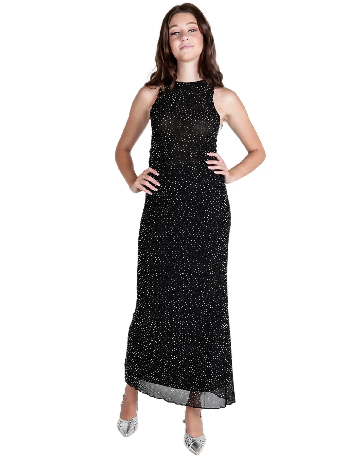 Lissimo Gonna lunga in tulle con strass
