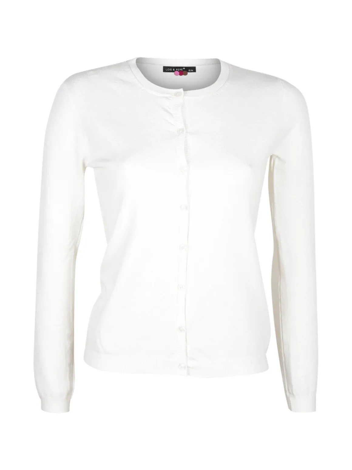 Lois & Pepe Cardigan girocollo da donna con bottoni