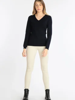 Lois & Pepe Pullover da donna scollo a V