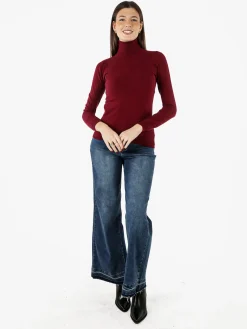 Lois & Pepe Pullover dolcevita donna - bordeaux