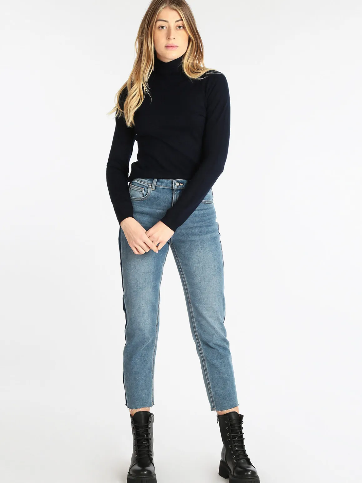 Lois & Pepe Pullover dolcevita donna in tinta unita
