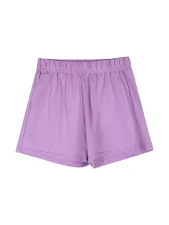 Lollitop Completo corto da bambina con canotta e shorts in cotone - lilla