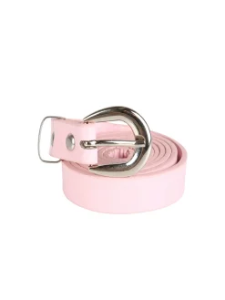 Lollitop Completo corto da bambina con t-shirt e shorts effetto jeans con cintura - rosa
