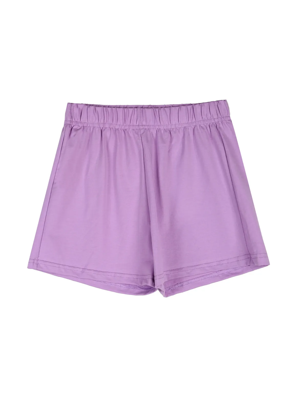 Lollitop Completo corto da bambina con canotta e shorts in cotone - lilla