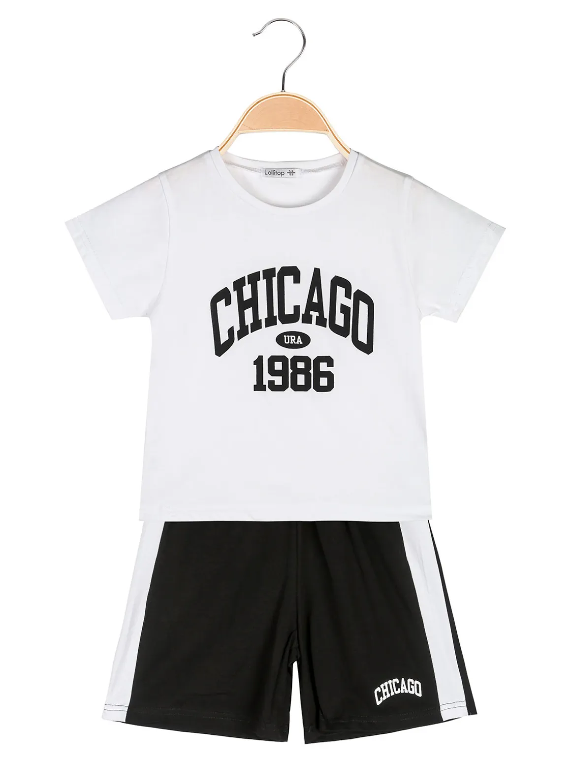 Lollitop Completo corto da bambina con t-shirt e shorts
