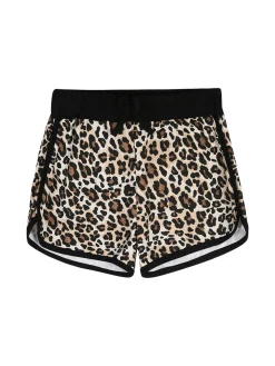 Lollitop Completo corto da bambina con t-shirt crop e shorts maculati