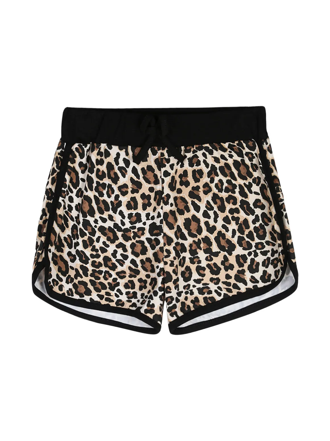 Lollitop Completo corto da bambina con t-shirt crop e shorts maculati