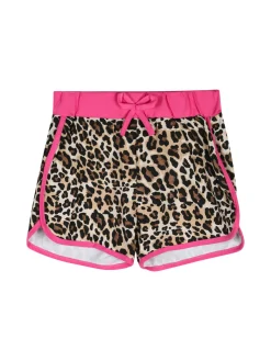 Lollitop Completo corto da bambina con t-shirt crop e shorts maculati