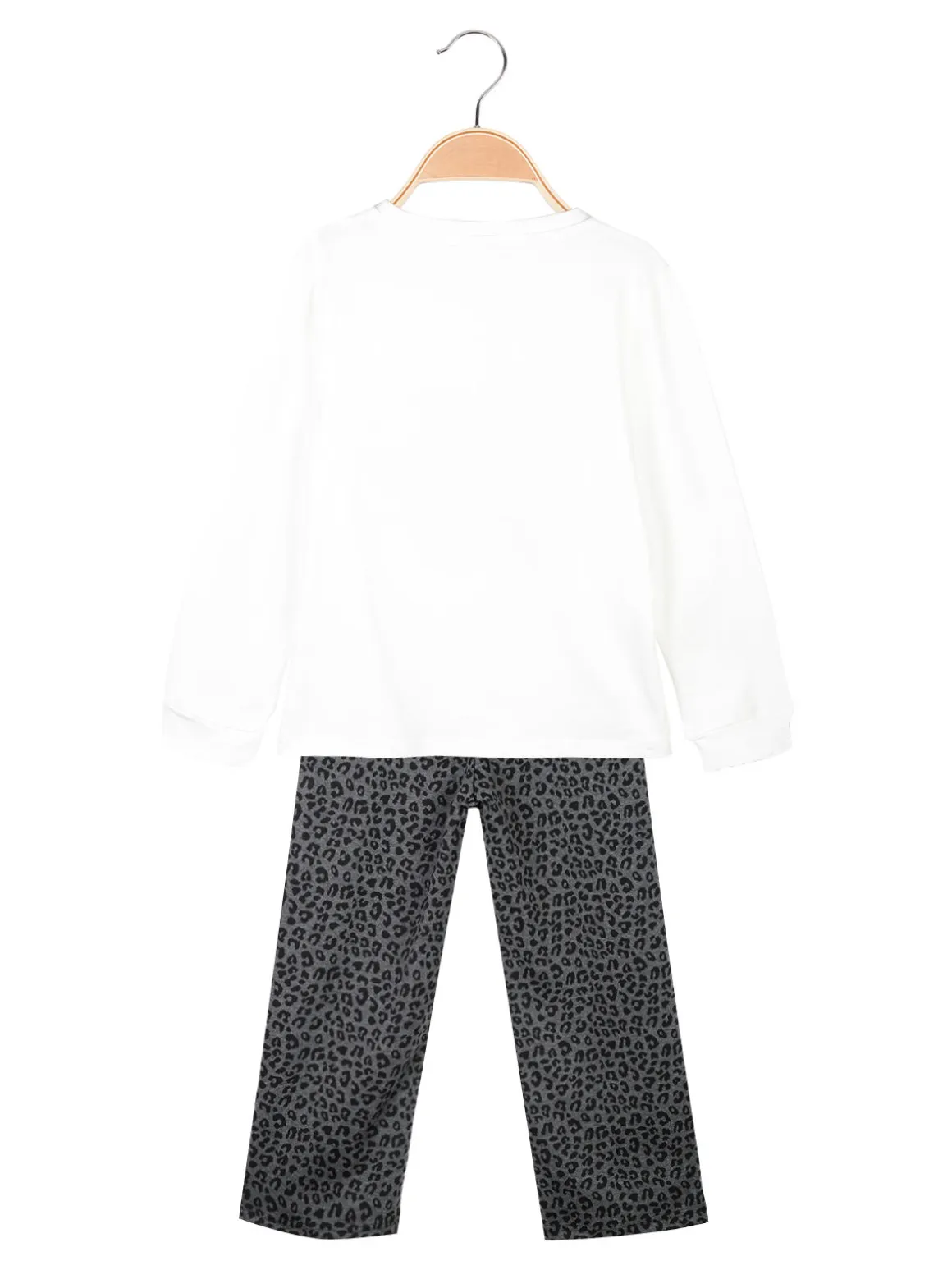Lollitop Completo da bambina 2 pezzi con pantaloni maculati gamba larga
