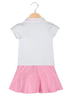 Lollitop Completo da neonata 2 pezzi con polo a maniche corte e gonna