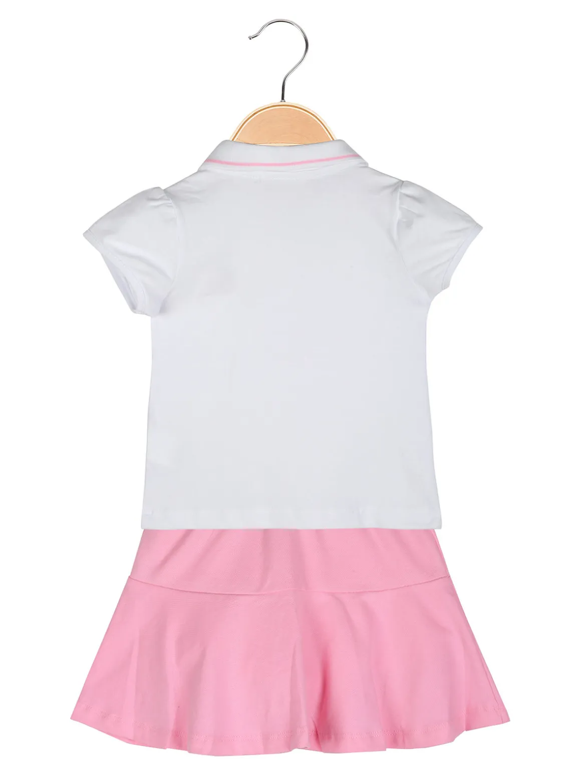 Lollitop Completo da neonata 2 pezzi con polo a maniche corte e gonna