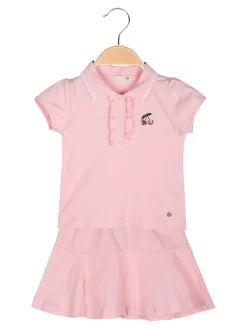 Lollitop Completo da neonata 2 pezzi con polo a maniche corte e gonna