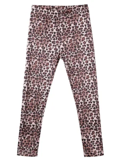 Lollitop Completo 2 pezzi da bambina con maglietta e leggings maculati - nero