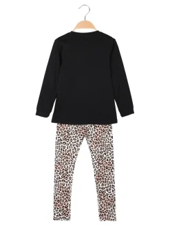 Lollitop Completo 2 pezzi da bambina con leggings maculati