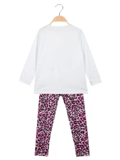 Lollitop Completo 2 pezzi da ragazza con leggings maculati