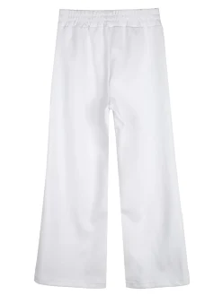 Lollitop Completo 2 pezzi da ragazza con cappuccio e pantaloni a gamba larga - bianco