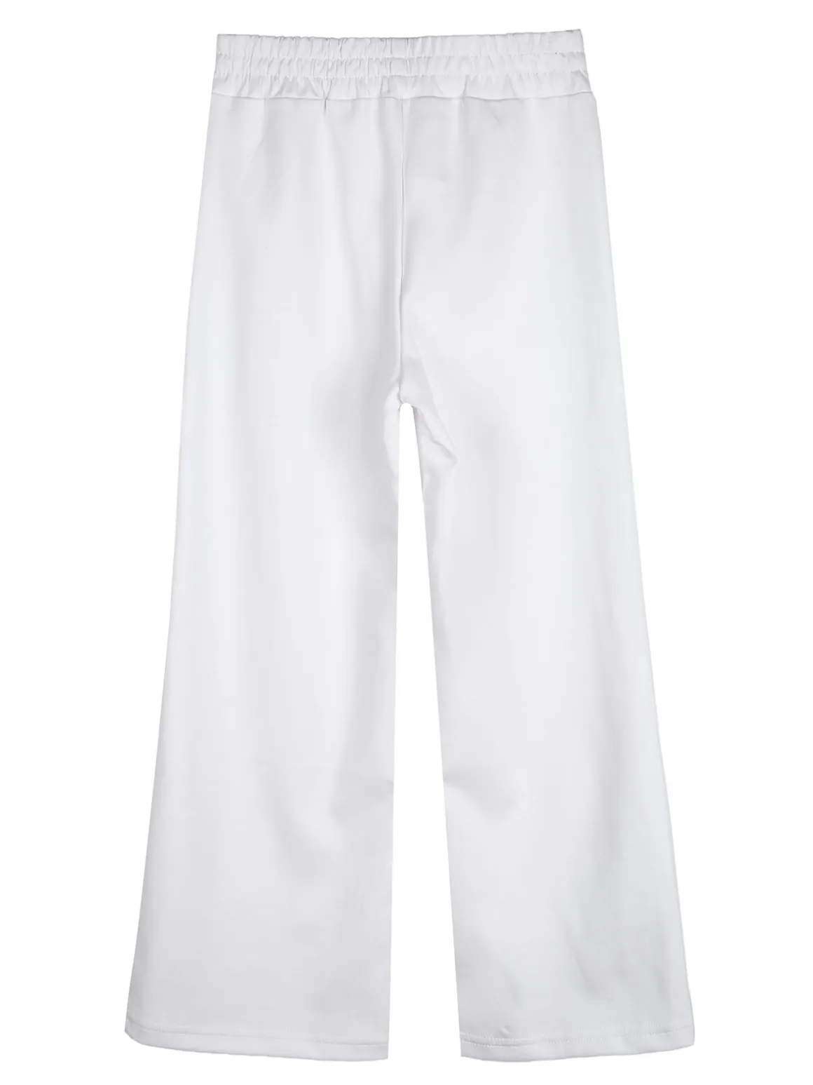 Lollitop Completo 2 pezzi da ragazza con cappuccio e pantaloni a gamba larga - bianco