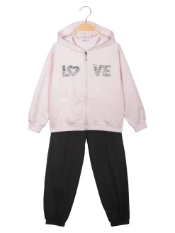 Lollitop Completo tuta da bambina 3 pezzi con cappuccio e zip