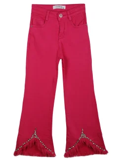 Lollitop Pantaloni da bambina a zampa con pietre